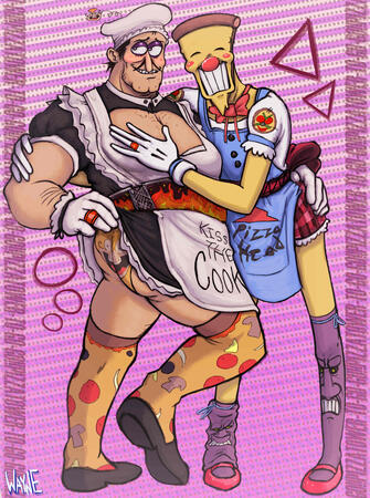 full body commission + extra character, simple BG