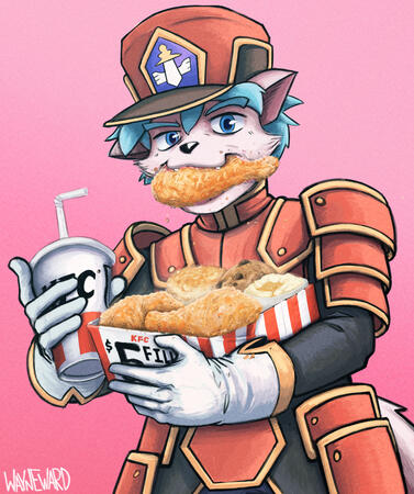 half body commission, simple BG